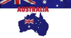 Best Countries to Study and Work for Nepali Students 1 Australia-flag-and -map